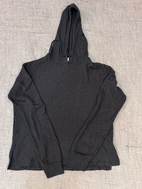 PJ Salvage  - Women's Size Small Oversized Waffle Hoodie Gray